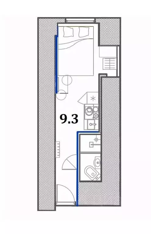 Студия Санкт-Петербург наб. Реки Фонтанки, 26В (10.0 м) - Фото 1