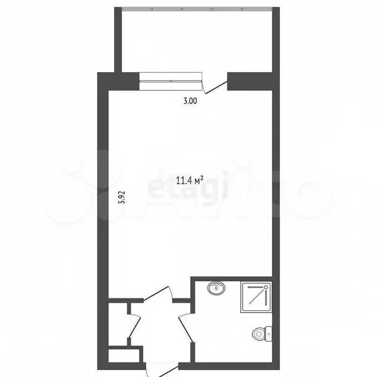 Квартира-студия, 13 м, 5/8 эт. - Фото 0