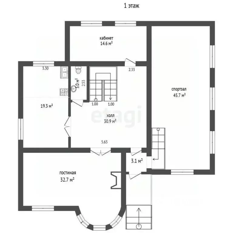 Дом в Ростовская область, Ростов-на-Дону ул. Пирогова (444 м) - Фото 1