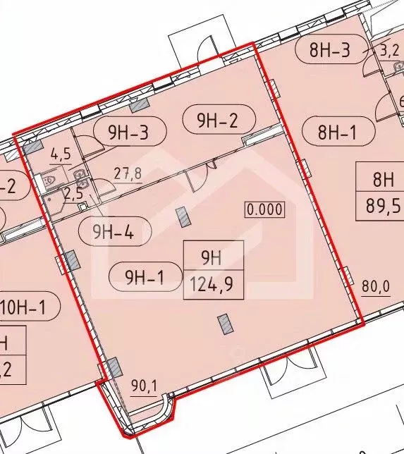 Помещение свободного назначения в Москва Марк жилой комплекс, к1 (125 ... - Фото 1