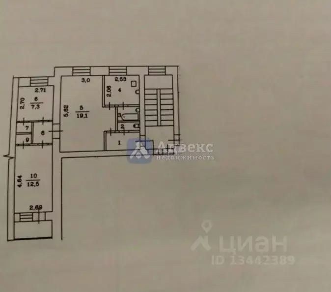 3-к кв. Тюменская область, Тюмень ул. Мельникайте, 97 (55.0 м) - Фото 2