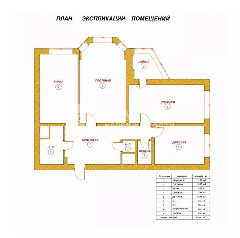 3-к кв. Московская область, Красногорск ул. Спасская, 6 (82.1 м) - Фото 2