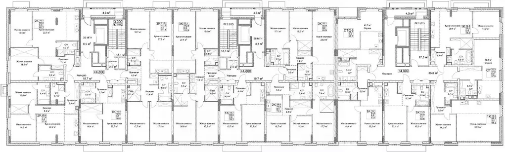 1-к кв. Нижегородская область, Нижний Новгород ул. Максима Горького, ... - Фото 2