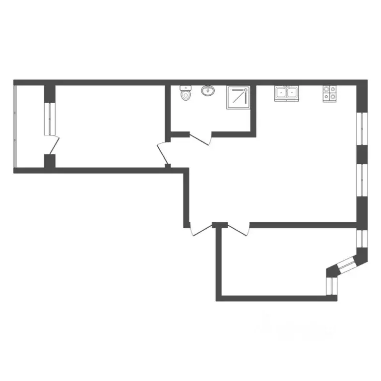 2-к кв. Тюменская область, Тюмень ул. Александра Матросова, 1к2 (82.5 ... - Фото 1