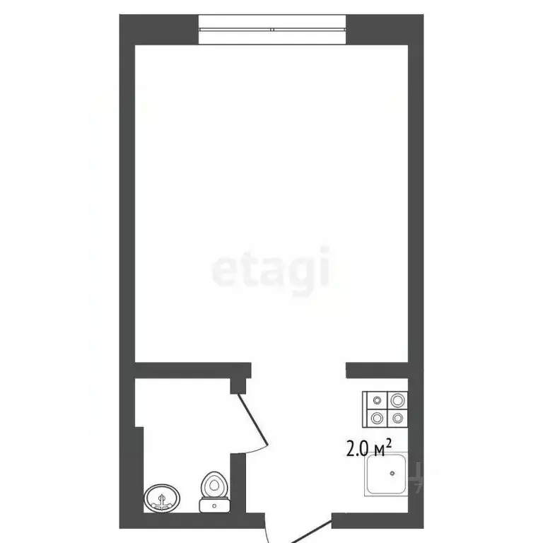 Студия Тюменская область, Тюменский муниципальный округ, пос. ... - Фото 2