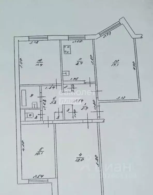4-к кв. Липецкая область, Липецк Звездная ул., 4/2 (79.2 м) - Фото 1