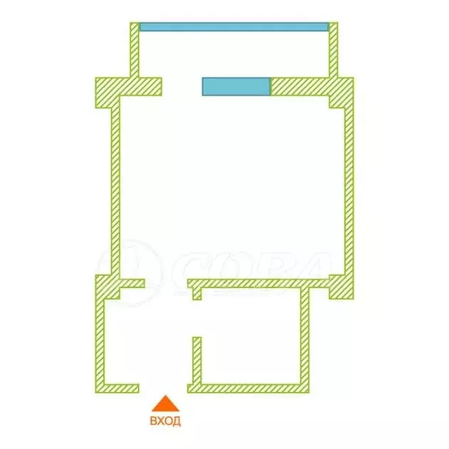 Квартира-студия: деревня Патрушева, улица Фёдора Достоевского, 22 (27 ... - Фото 2