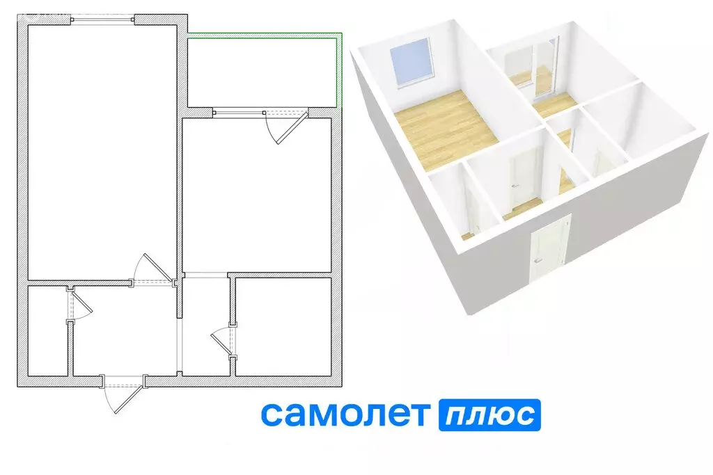 1-комнатная квартира: Топки, микрорайон Солнечный, 4Б (31 м) - Фото 1