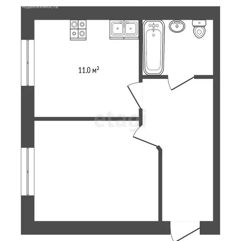 1-комнатная квартира: Нальчик, Кабардинская улица, 230 (36.6 м) - Фото 0