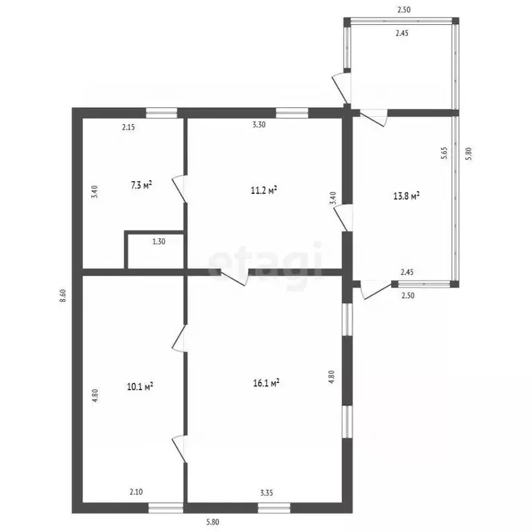 Дом в Калужская область, Сухиничи ул. Добролюбова, 49 (45 м) - Фото 2