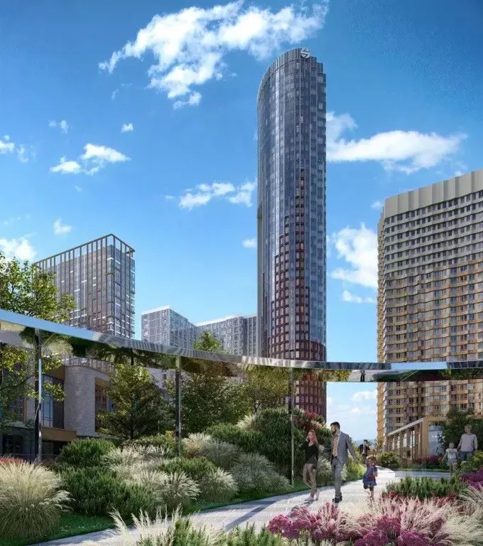 2-к кв. Москва Сидней Сити жилой комплекс, к2/2 (87.3 м) - Фото 1