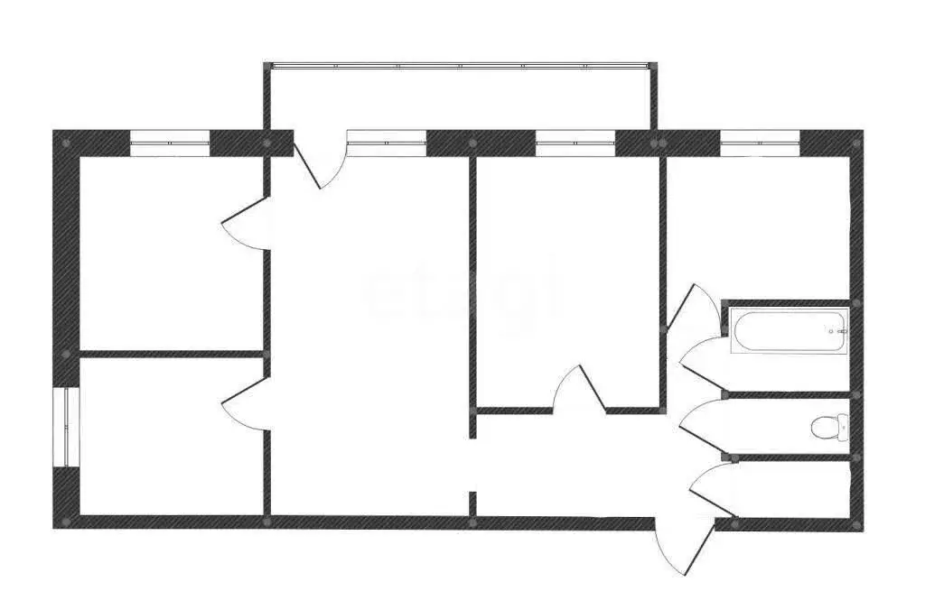 4-комнатная квартира: Абакан, Красноярская улица, 8 (76.1 м) - Фото 0
