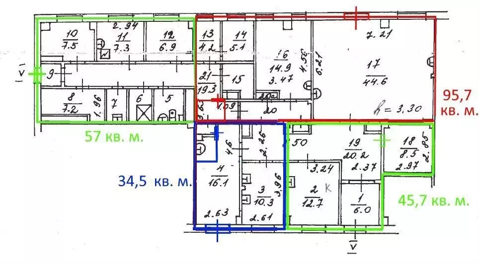 Помещение свободного назначения в Москва бул. Адмирала Ушакова, 12 (34 ... - Фото 0