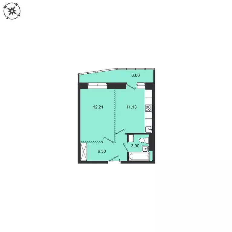 1-к кв. Иркутская область, Иркутский муниципальный округ, с. Мамоны ... - Фото 1