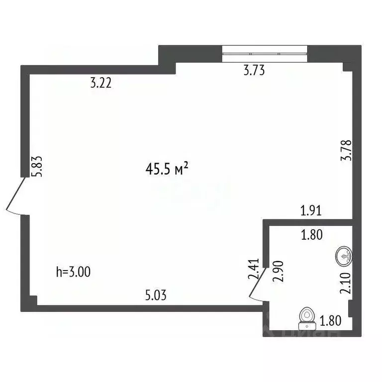Торговая площадь в Севастополь ул. Тараса Шевченко, 49 (45 м) - Фото 2