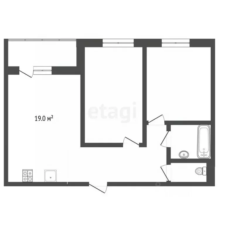 2-к кв. Мордовия, Саранск ул. Кирова, 9 (60.0 м) - Фото 1