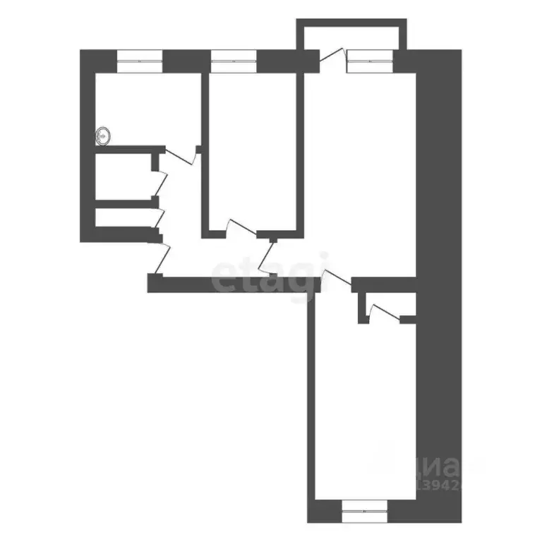 3-к кв. Бурятия, Улан-Удэ ул. Жердева, 9 (56.6 м) - Фото 2