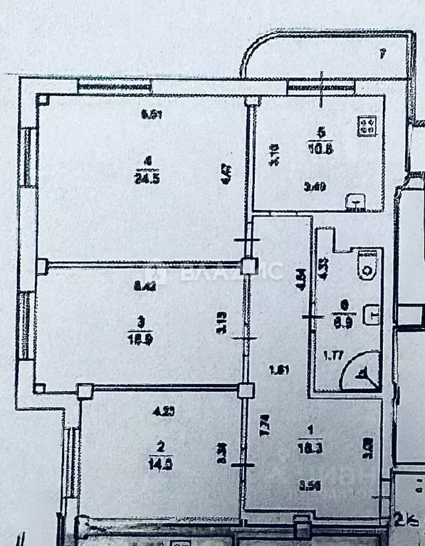 3-к кв. Московская область, Подольск ул. Свердлова, 32к1 (91.4 м) - Фото 1