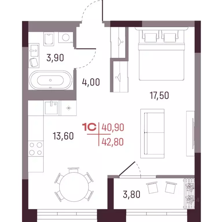 Студия Свердловская область, Екатеринбург Академический мкр, 22-й ... - Фото 0