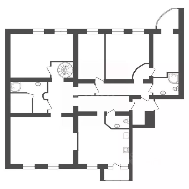 5-к кв. Башкортостан, Уфа ул. Гафури, 54 (261.0 м) - Фото 2