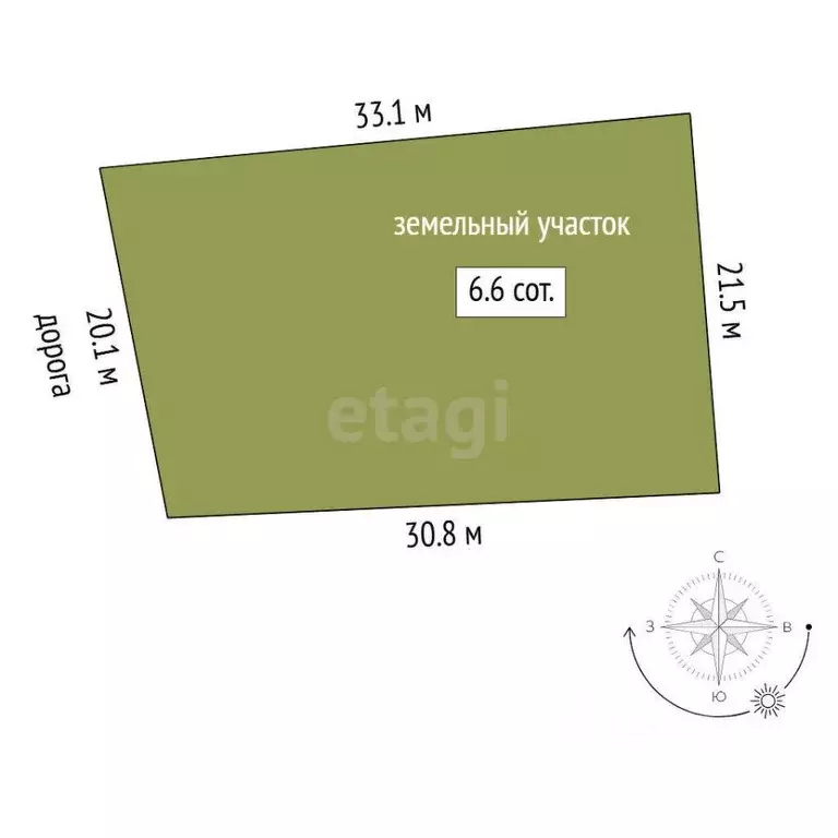 Участок в Тюменская область, Ярковский муниципальный округ, д. Мотуши  ... - Фото 2