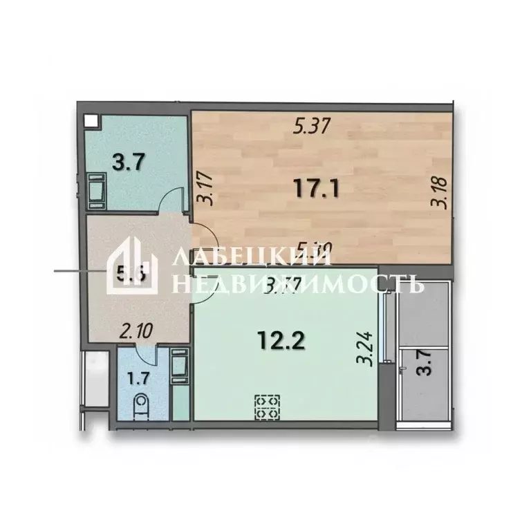 1-к кв. Санкт-Петербург Манчестерская ул., 3 (40.3 м) - Фото 2