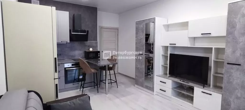 Студия Санкт-Петербург ул. Верхне-Каменская, 11к1 (25.3 м) - Фото 1