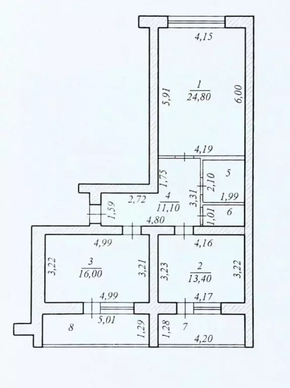 2-к кв. Чувашия, Чебоксары ул. Академика Королева, 5 (71.5 м) - Фото 1