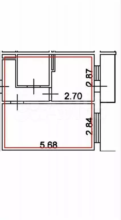 1-к. квартира, 31 м, 1/10 эт. - Фото 0