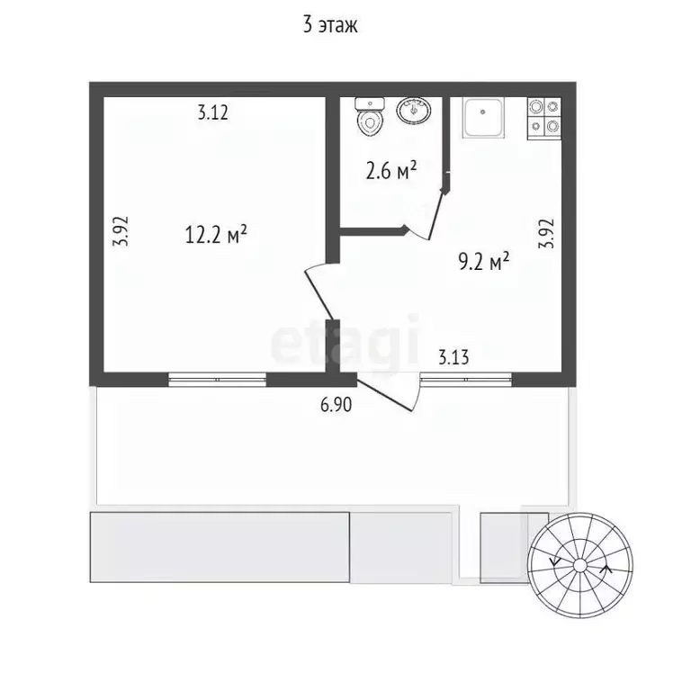 Дом в Крым, Ялта муниципальный округ, Кореиз пгт ул. Южная, 38 (66 м) - Фото 1