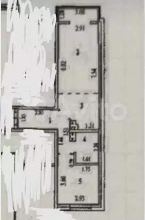 2-к. квартира, 43 м, 5/5 эт. - Фото 0