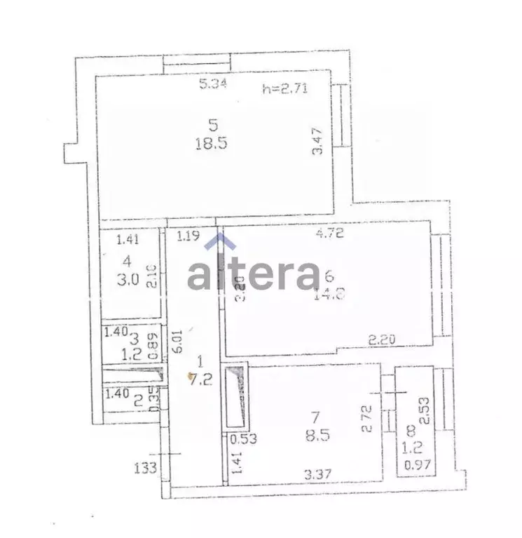 2-к кв. Татарстан, Казань Чистопольская ул., 61б (53.7 м) - Фото 2