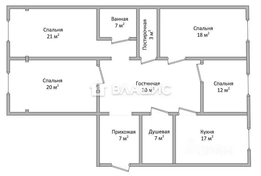 Квартира, 4 комнаты, 132 м - Фото 1