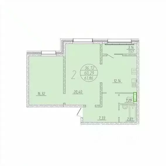 2-к кв. Сахалинская область, Анивский городской округ, с. Новотроицкое ... - Фото 1