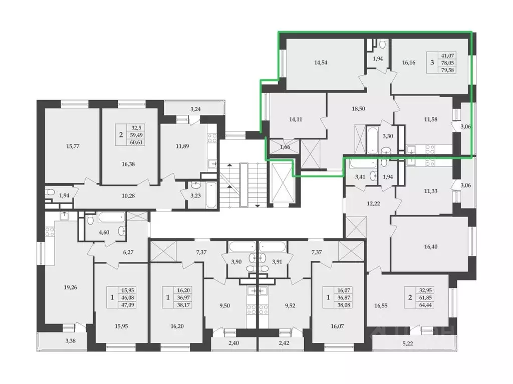 3-к кв. Ленинградская область, Кингисепп пер. Юности, 4 (80.0 м) - Фото 2