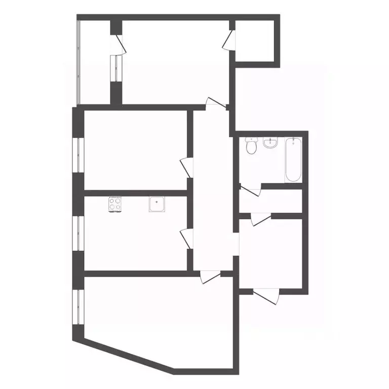3-к кв. Тюменская область, Тюмень ул. Червишевский Тракт, 31/1 (71.0 ... - Фото 2