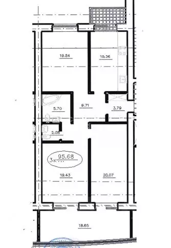 3-к кв. Омская область, Омск ул. Яковлева, 15 (106.4 м) - Фото 2