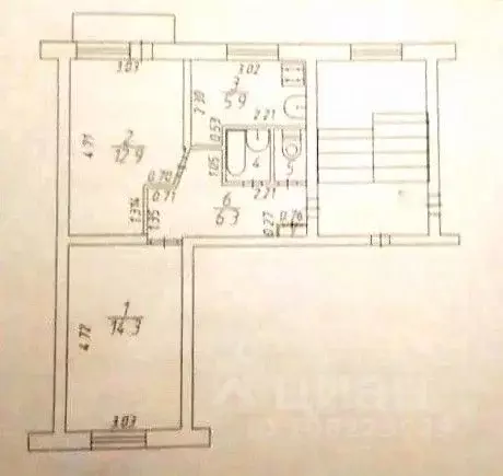 2-к кв. Калужская область, Балабаново г. Боровский муниципальный ... - Фото 2
