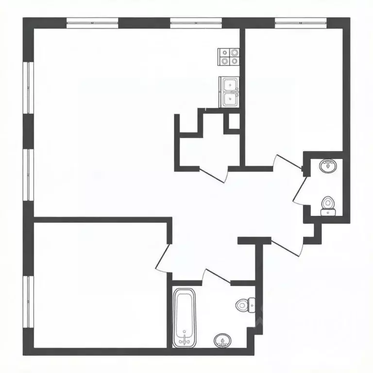 2-к кв. Москва ул. Архитектора Щусева, 4к1 (52.0 м) - Фото 2