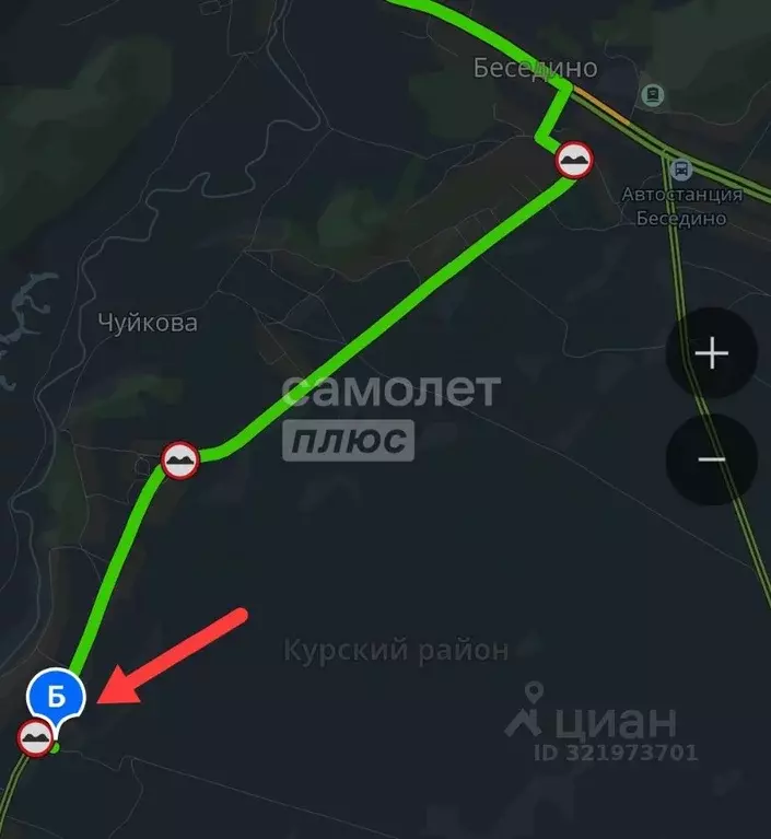 Участок в Курская область, Курский район, Бесединский сельсовет, д. ... - Фото 1