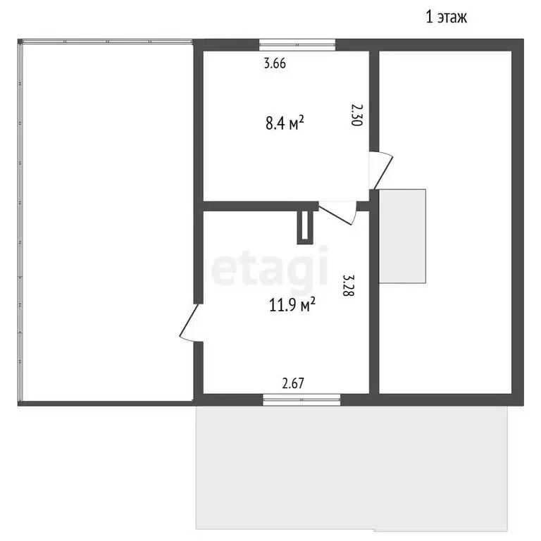 Дом в Кировский район, Синявинское городское поселение, садоводческий ... - Фото 1