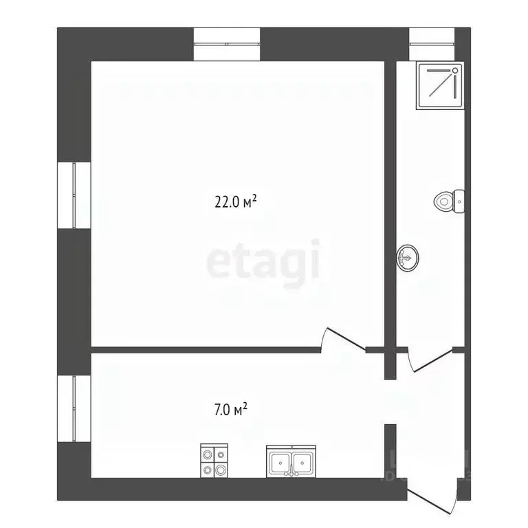 1-к кв. Ивановская область, Иваново ул. Станиславского, 5 (35.8 м) - Фото 1