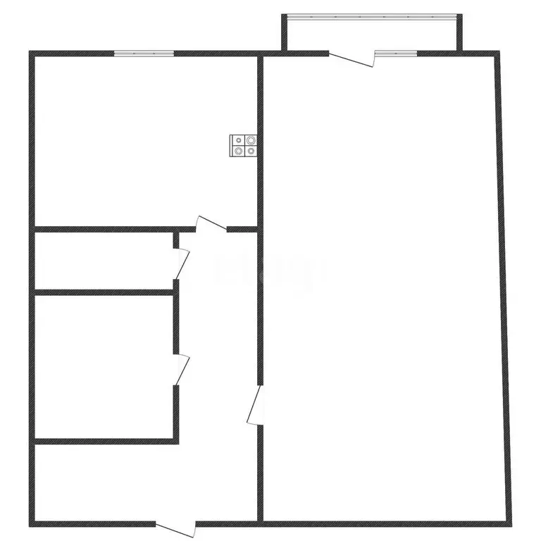 1-комнатная квартира: Черкесск, улица Гутякулова, 34 (32.9 м) - Фото 2