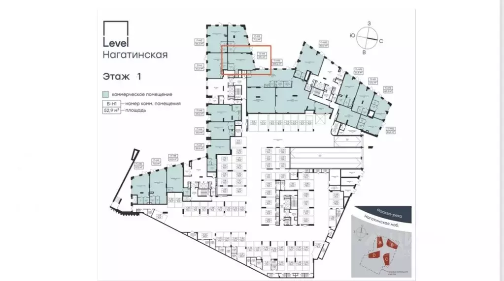 Помещение свободного назначения в Москва Нагатинская наб., 10А (60 м) - Фото 2
