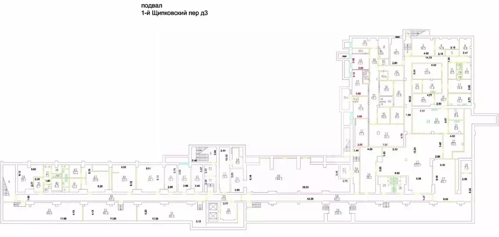 Помещение свободного назначения в Москва 1-й Щипковский пер., 3 (9208 ... - Фото 2
