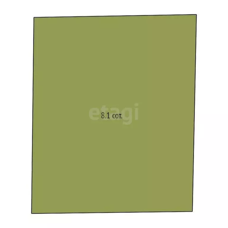 Участок в село Кичигино, Казачий переулок (8.1 м) - Фото 1