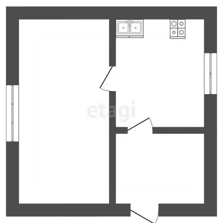 Дом в Мордовия, Кадошкино рп ул. Пушкина, 50 (45 м) - Фото 0