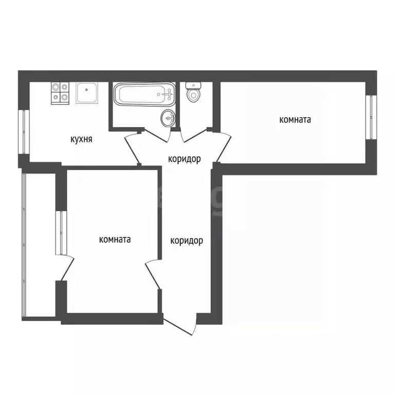2-к кв. Воронежская область, Воронеж ул. 9 Января, 87 (53.6 м) - Фото 2