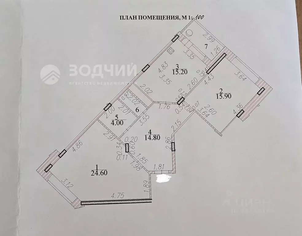 2-к кв. Чувашия, Чебоксары Университетская ул., 38к3 (76.5 м) - Фото 1