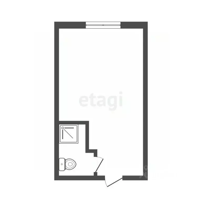 1-к кв. Томская область, Томск тракт Иркутский, 78/2 (12.6 м) - Фото 2
